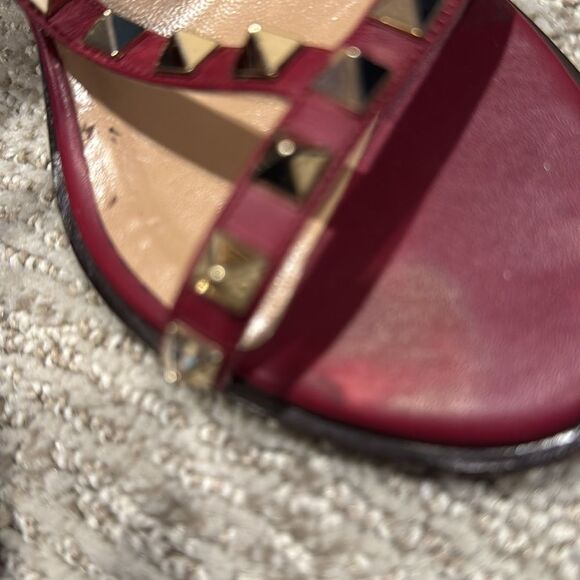Valentino Garavanti Rockstud Rubino Authentic Sz 7.5 - Picture 4 of 14